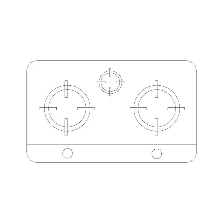 Stove 31 DWG CAD block thumbnail — kitchen drawing