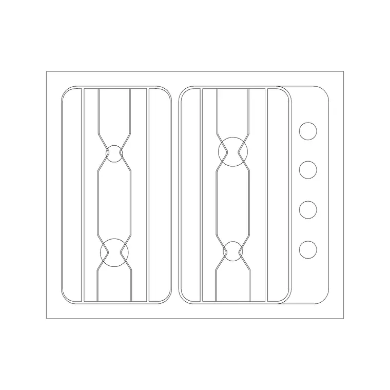 Stove 38 DWG CAD block thumbnail — kitchen drawing