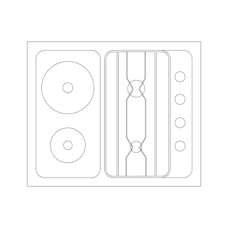 Stove 39 DWG CAD block thumbnail — kitchen drawing