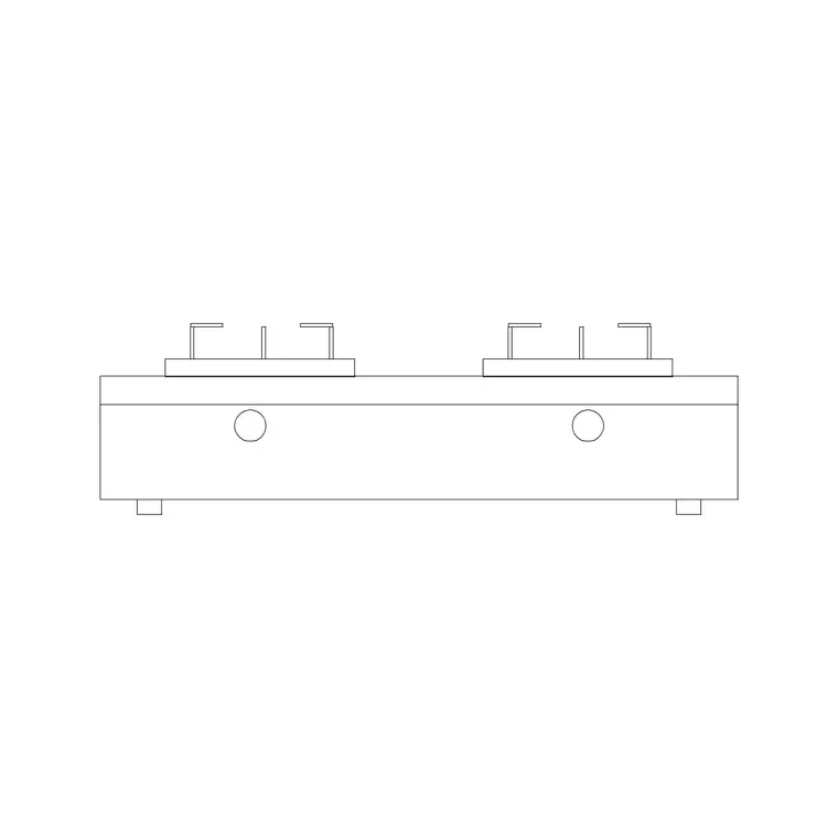 Stove Elevation 16 DWG CAD block thumbnail — kitchen drawing