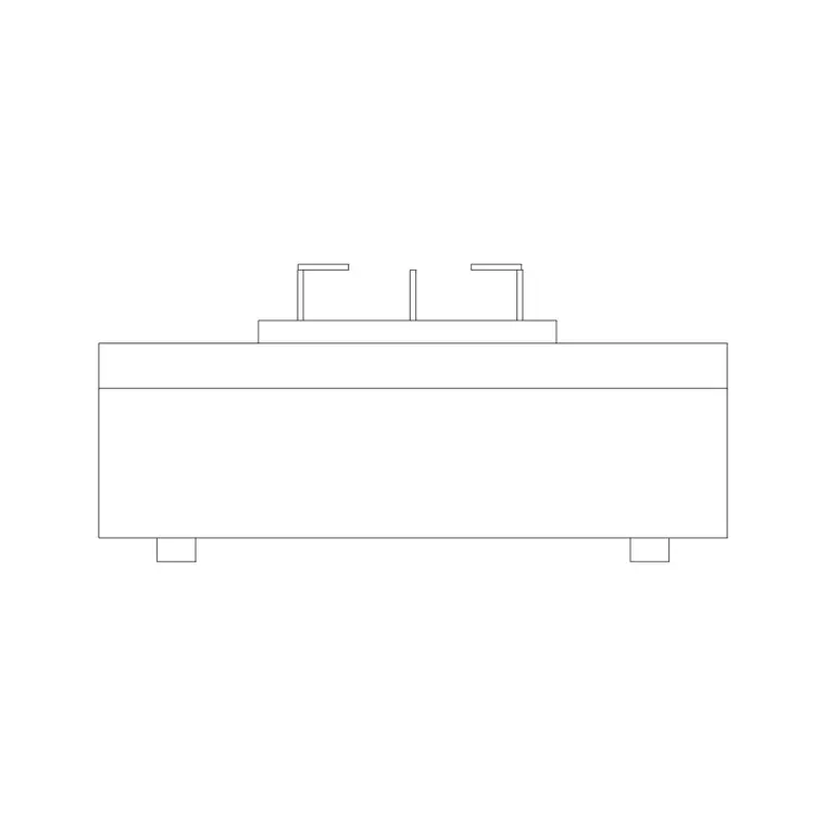 Stove Elevation 17 DWG CAD block thumbnail — kitchen drawing
