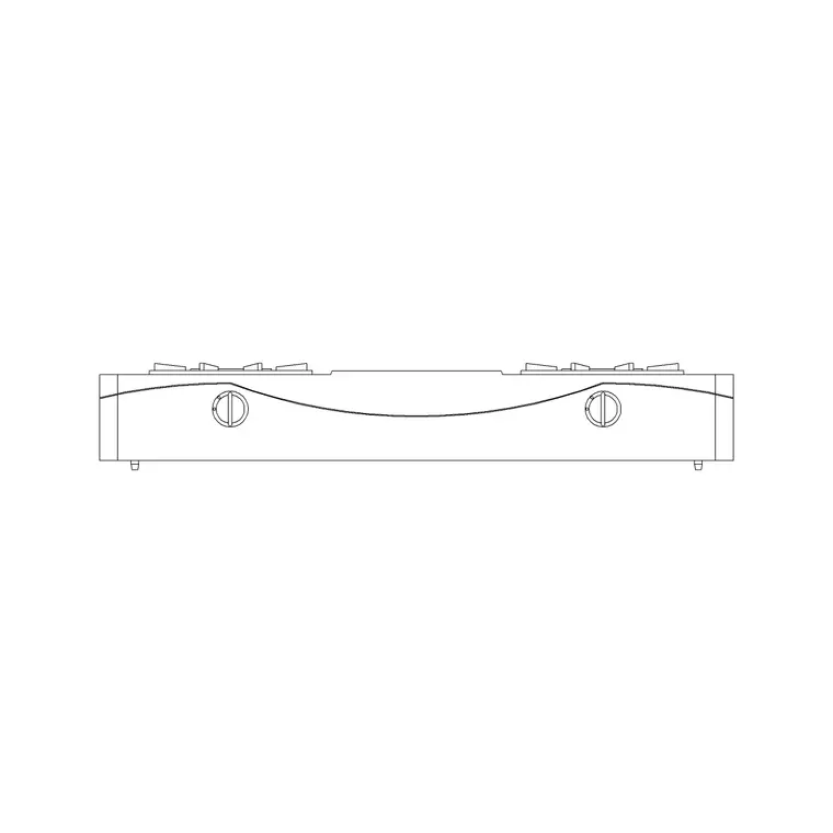 Stove Elevation 20 DWG CAD block thumbnail — kitchen drawing
