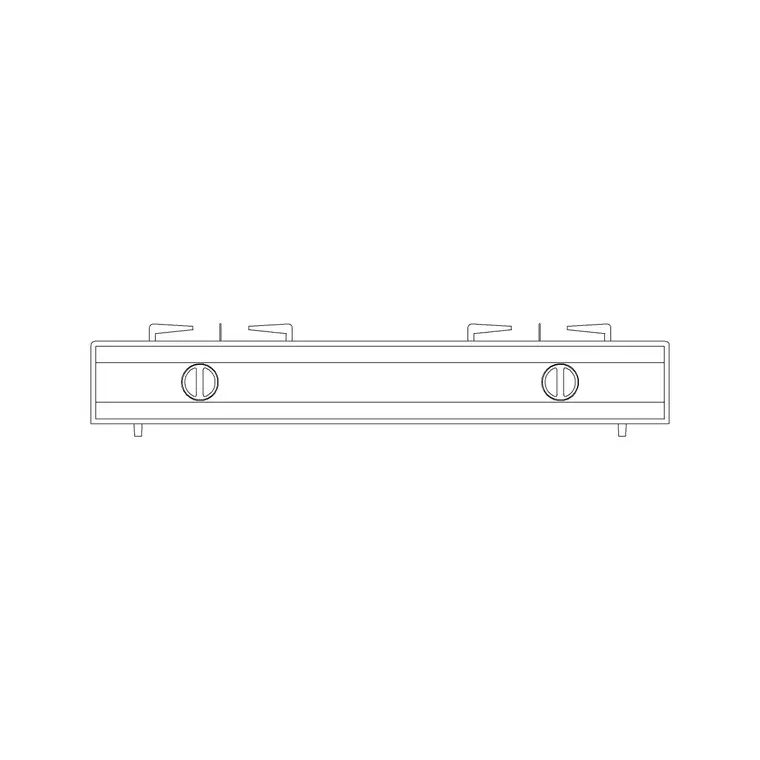 Stove Elevation 3 DWG CAD block thumbnail — kitchen drawing