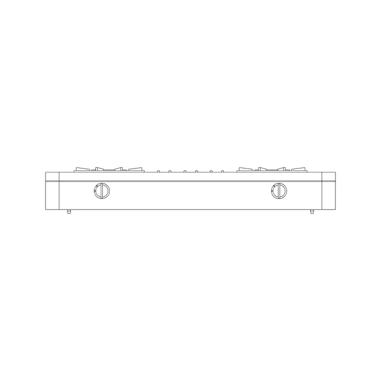 Stove Elevation 7 DWG CAD block thumbnail — kitchen drawing