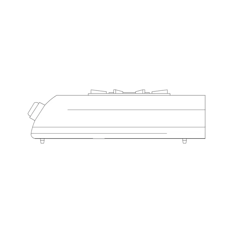 Stove Elevation 8 DWG CAD block thumbnail — kitchen drawing
