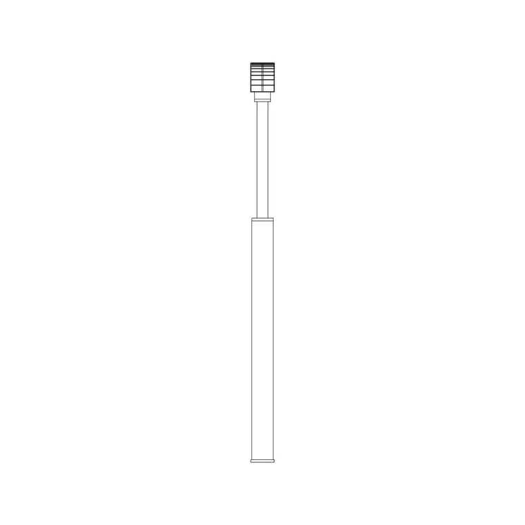 Street Light Elevation Long DWG CAD block thumbnail — lighting drawing