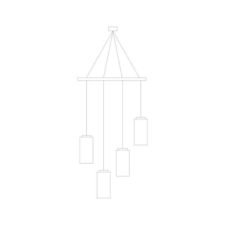 Suspended Light Ele (11) DWG CAD block thumbnail — lighting drawing