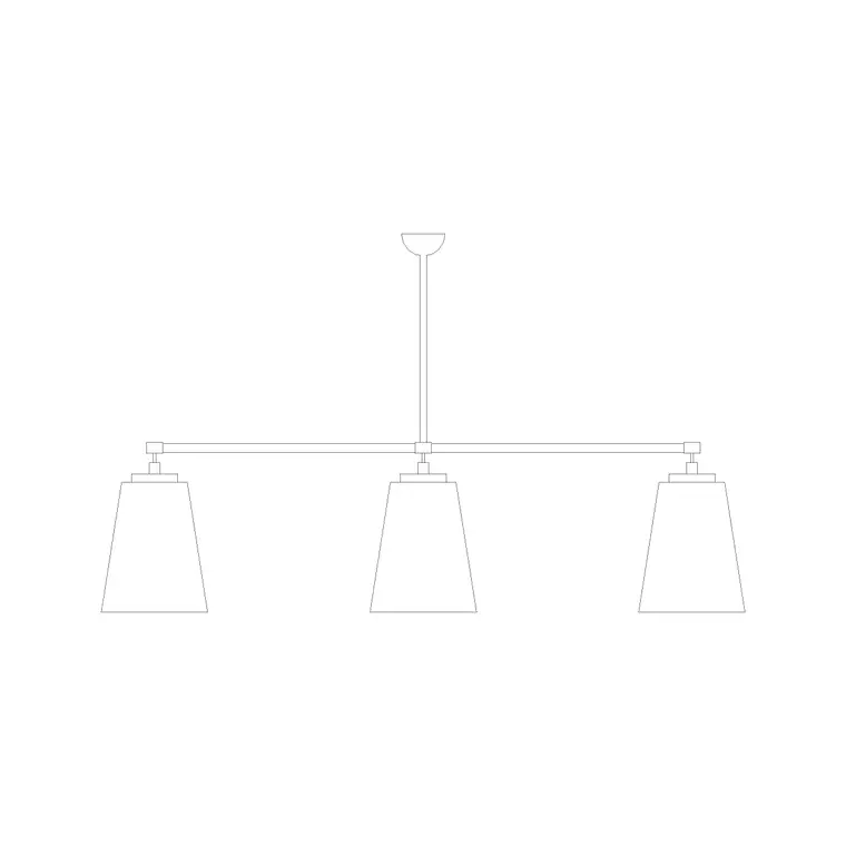 Suspended Light Ele (13) DWG CAD block thumbnail — lighting drawing