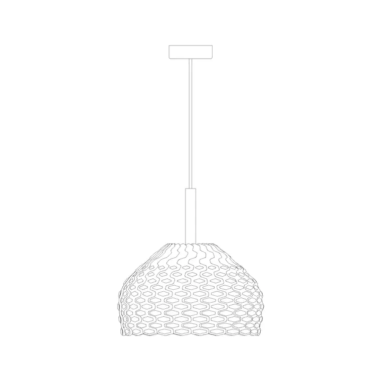 Suspended Light Ele (14) DWG CAD block thumbnail — lighting drawing