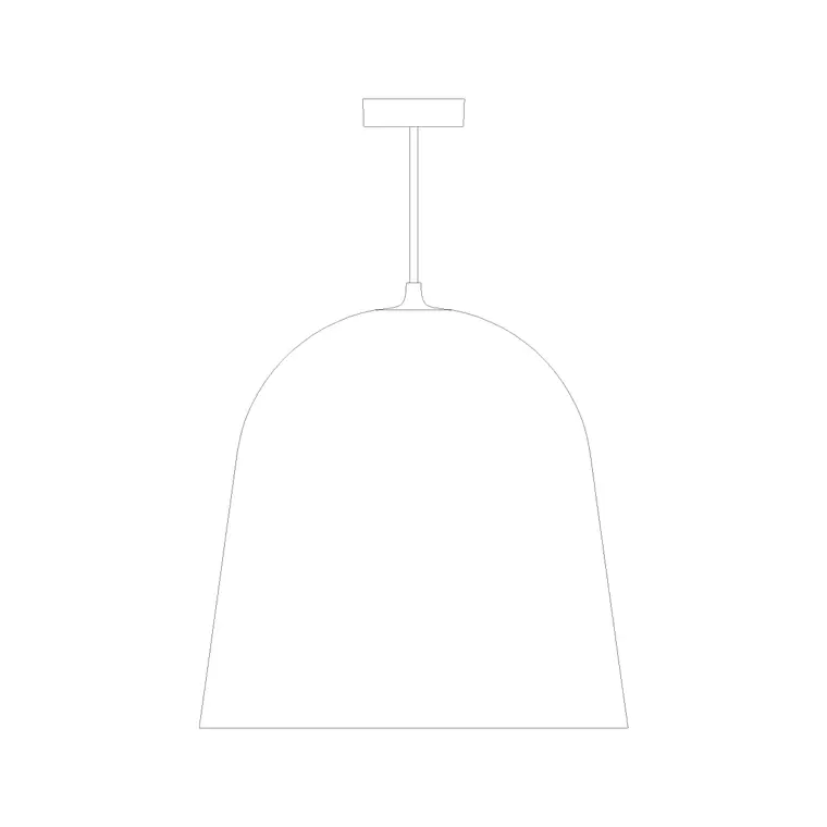 Suspended Light Ele (17) DWG CAD block thumbnail — lighting drawing