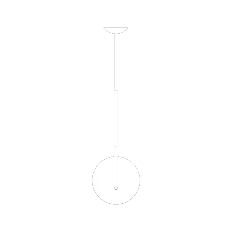 Suspended Light Ele (18) DWG CAD block thumbnail — lighting drawing