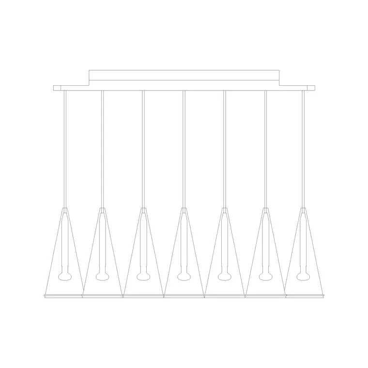 Suspended Light Ele (26) DWG CAD block thumbnail — lighting drawing