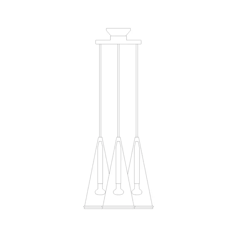 Suspended Light Ele (28) DWG CAD block thumbnail — lighting drawing