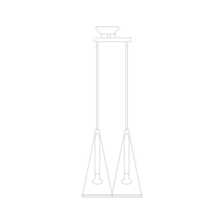 Suspended Light Ele (29) DWG CAD block thumbnail — lighting drawing