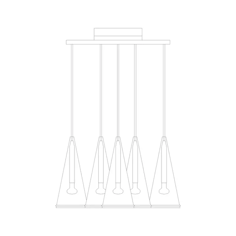 Suspended Light Ele (30) DWG CAD block thumbnail — lighting drawing