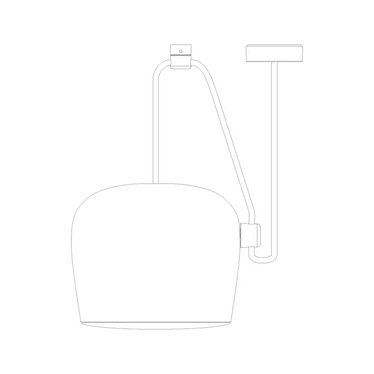 Suspended Light Ele (32) DWG CAD block thumbnail — lighting drawing