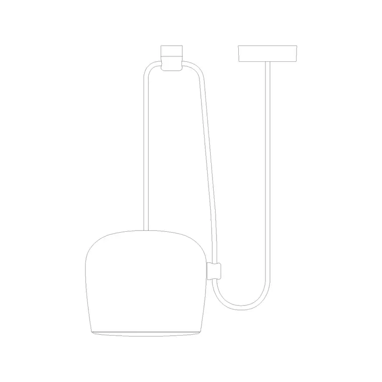 Suspended Light Ele (34) DWG CAD block thumbnail — lighting drawing