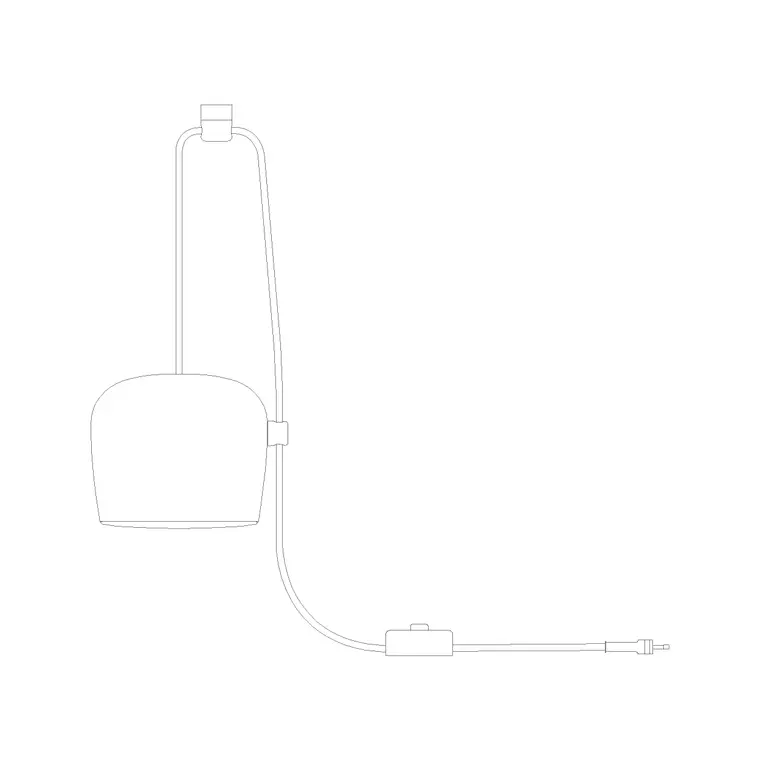 Suspended Light Ele (37) DWG CAD block thumbnail — lighting drawing