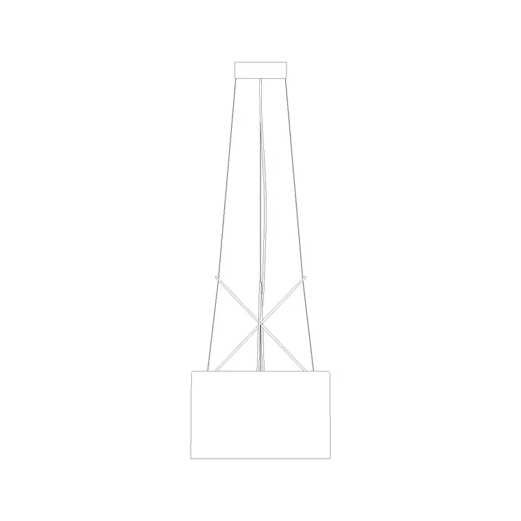 Suspended Light Ele (38) DWG CAD block thumbnail — lighting drawing
