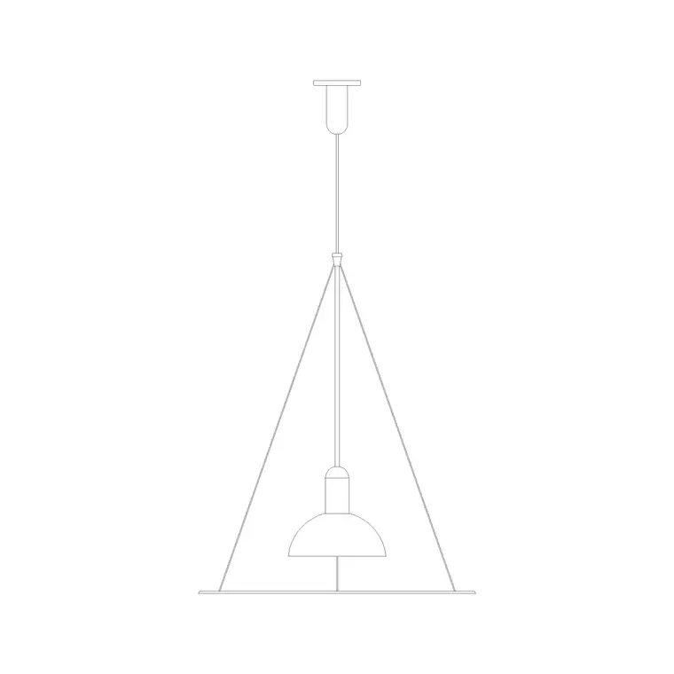 Suspended Light Ele (39) DWG CAD block thumbnail — lighting drawing