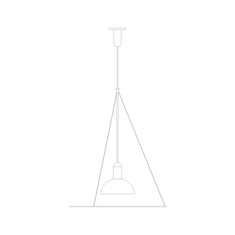 Suspended Light Ele (40) DWG CAD block thumbnail — lighting drawing