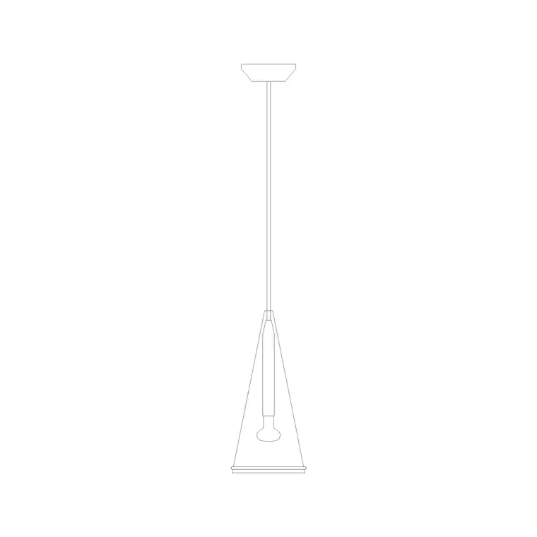 Suspended Light Ele (41) DWG CAD block thumbnail — lighting drawing