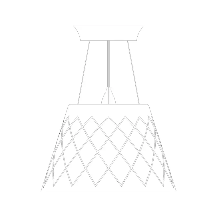 Suspended Light Ele (47) DWG CAD block thumbnail — lighting drawing