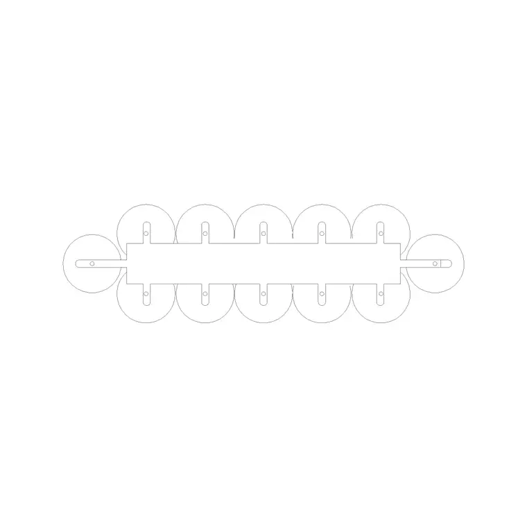 Suspended Light Plan (12) DWG CAD block thumbnail — lighting drawing