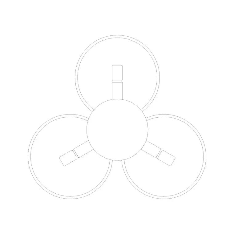 Suspended Light Plan (13) DWG CAD block thumbnail — lighting drawing