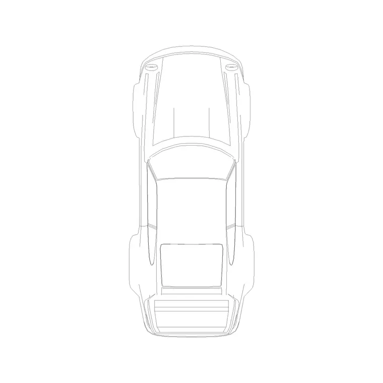 SUV Car Plan (7) DWG CAD block thumbnail — vehicles drawing