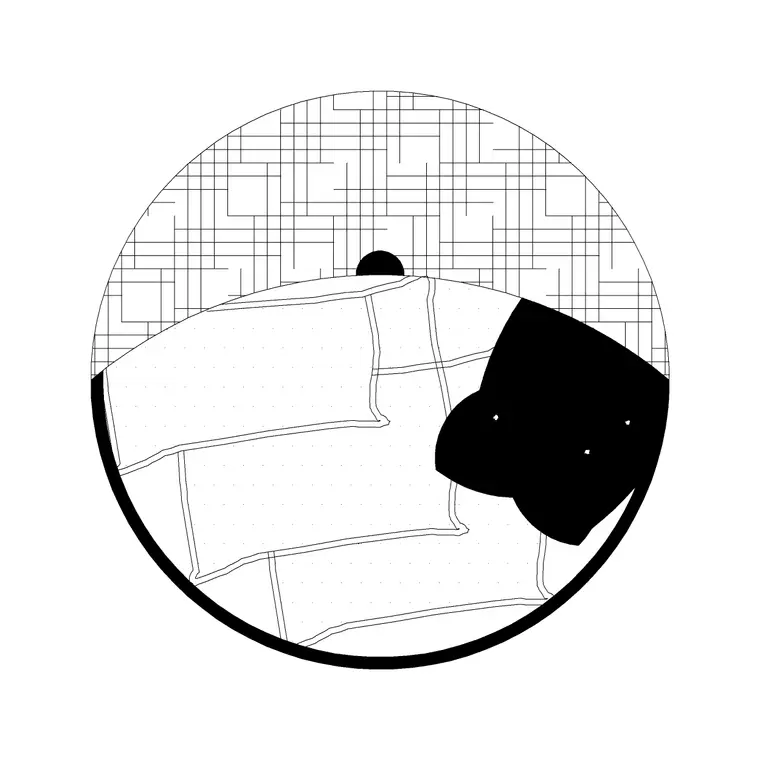 Swing Chair Plan DWG CAD block thumbnail — outdoor drawing