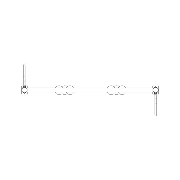 Swing Plan 2 DWG CAD block thumbnail — outdoor drawing