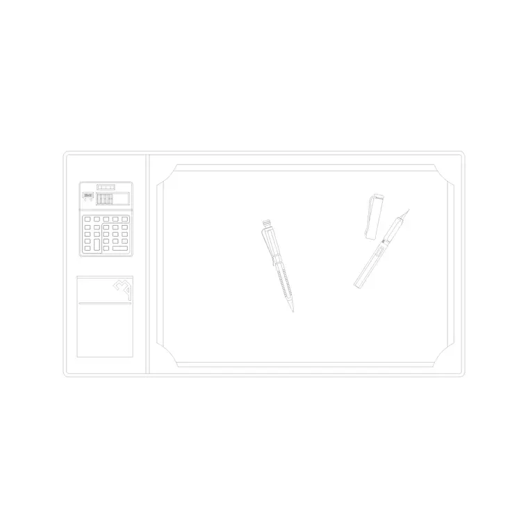 Table Accessories DWG CAD block thumbnail — furniture drawing