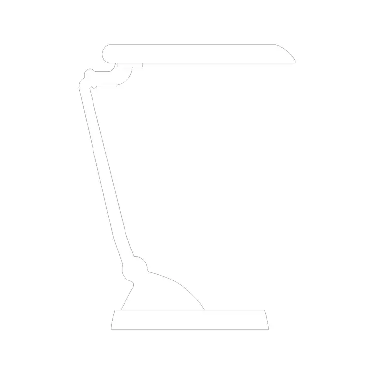 Table Lamp Elev (2) DWG CAD block thumbnail — lighting drawing