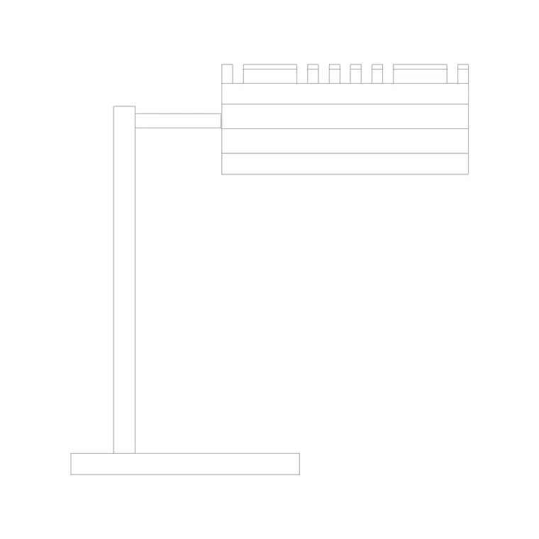 Table Lamp Elev (29) DWG CAD block thumbnail — lighting drawing