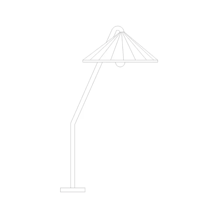 Table Lamp Elev (30) DWG CAD block thumbnail — lighting drawing