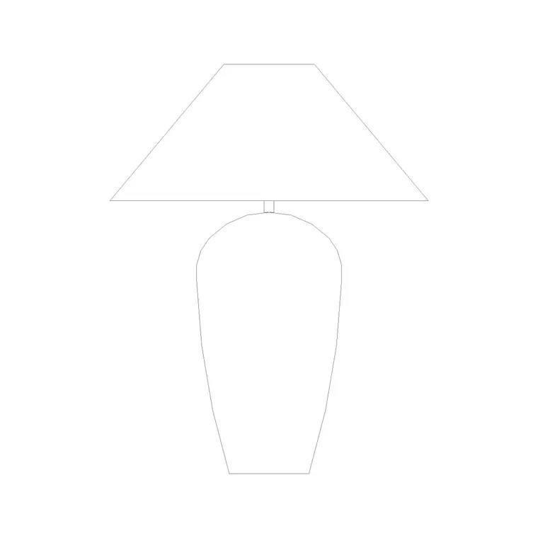 Table Lamp Elev (31) DWG CAD block thumbnail — lighting drawing