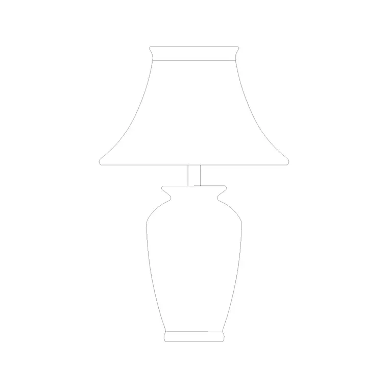 Table Lamp Elev (40) DWG CAD block thumbnail — lighting drawing