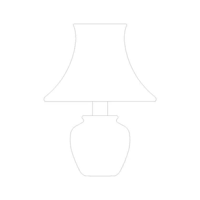 Table Lamp Elev (7) DWG CAD block thumbnail — lighting drawing