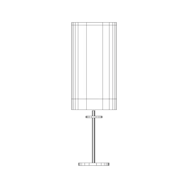 Table Lamp Long Shade DWG CAD block thumbnail — lighting drawing