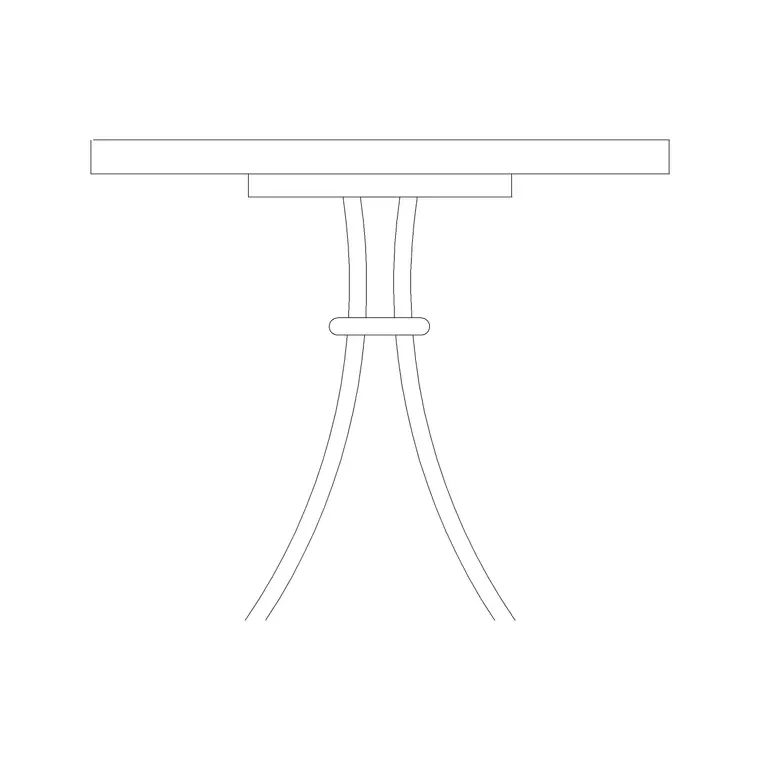 Table DWG CAD block thumbnail — furniture drawing