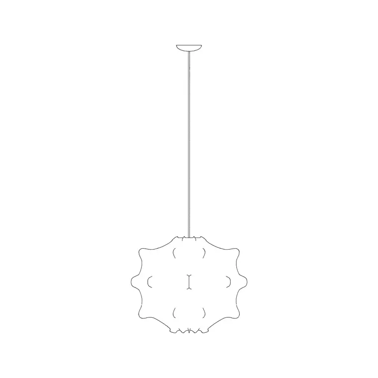Taraxacum 1 Light Ele DWG CAD block thumbnail — lighting drawing