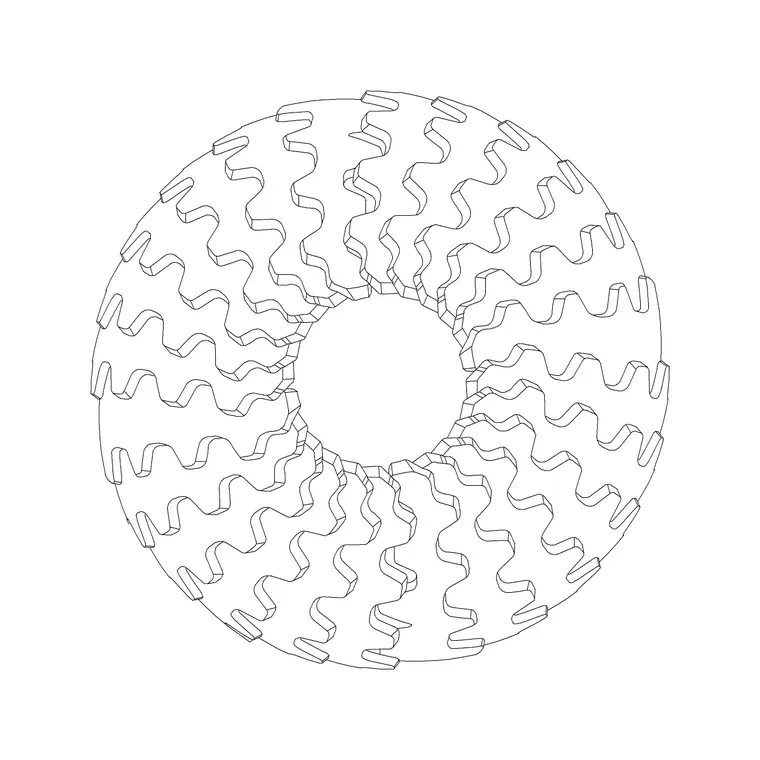 Tatou S2 Pl DWG CAD block thumbnail — lighting drawing