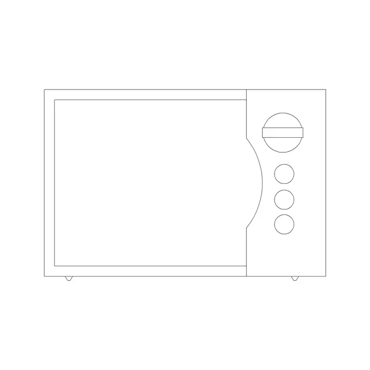 Toasters 1 DWG CAD block thumbnail — kitchen drawing