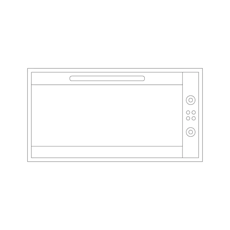 Toasters 10 DWG CAD block thumbnail — kitchen drawing