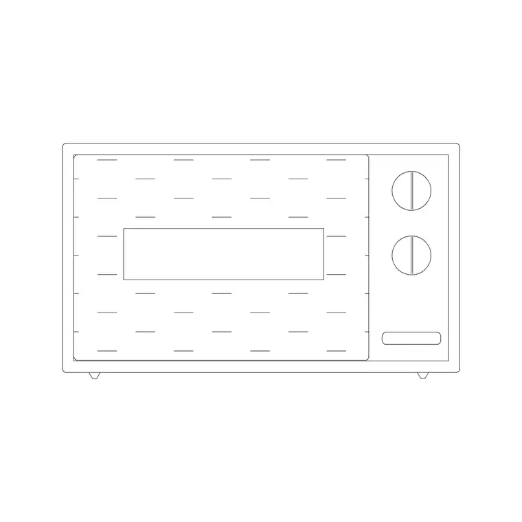 Toasters 2 DWG CAD block thumbnail — kitchen drawing