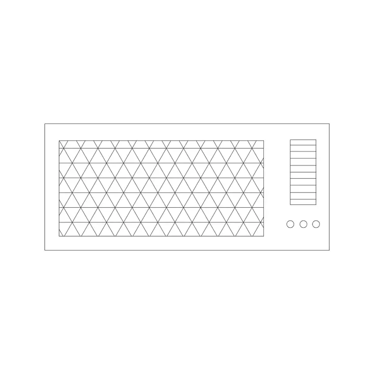 Toasters 4 DWG CAD block thumbnail — kitchen drawing