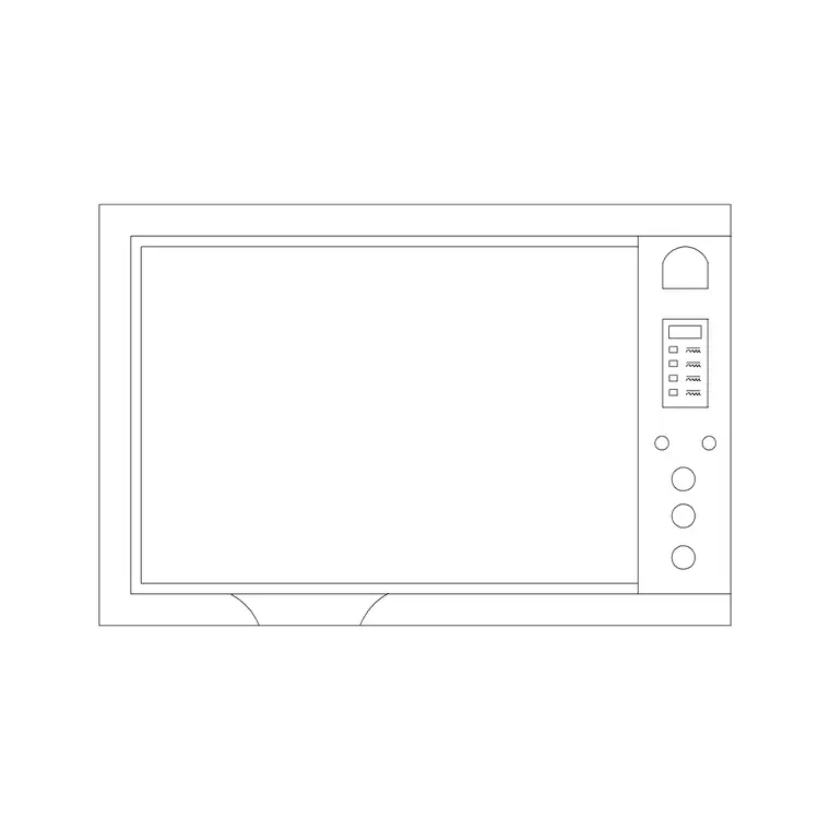 Toasters 5 DWG CAD block thumbnail — kitchen drawing