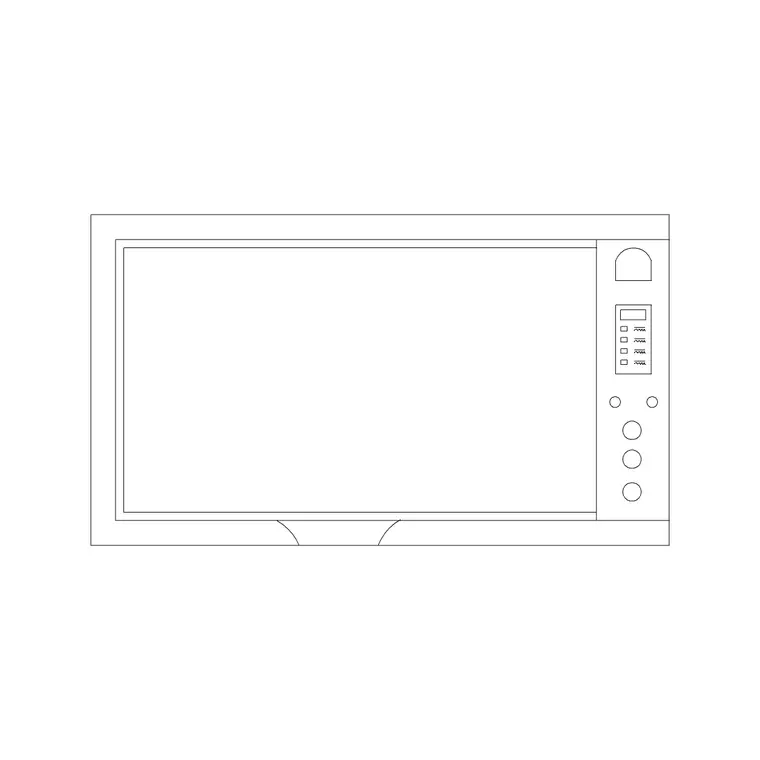 Toasters 6 DWG CAD block thumbnail — kitchen drawing