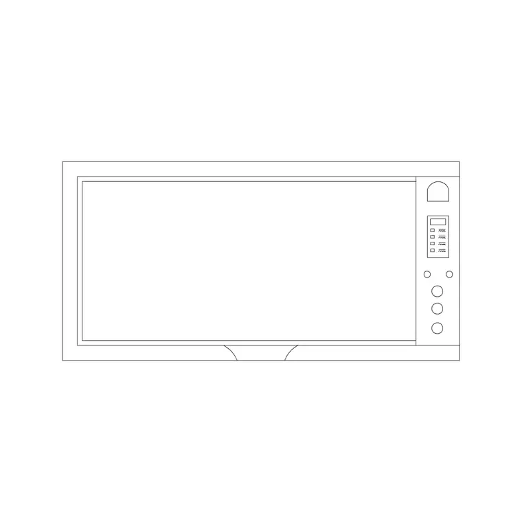 Toasters 8 DWG CAD block thumbnail — kitchen drawing